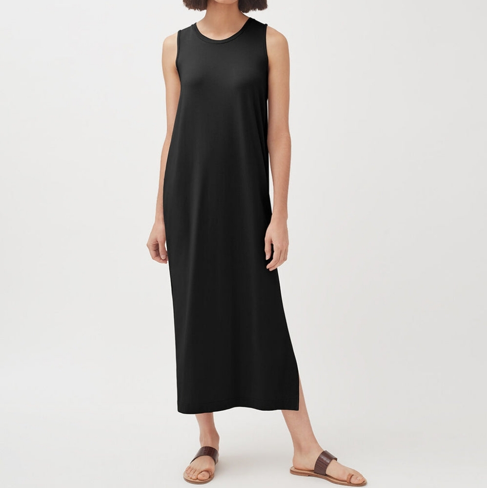 LIKE NEW Cuyana Drape Back Midi Dress
